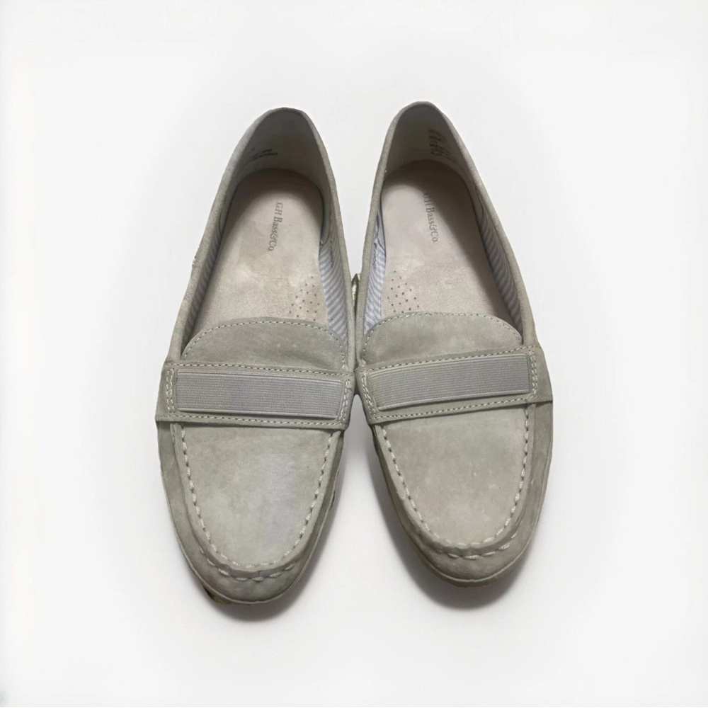 G.H Bass Women’s Penny Loafer BECKY Sz 9M Leather Slip On Flat Shoes Suede